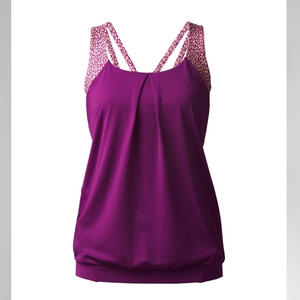Lululemon Nouveau Limits Purple Tank Sz 4